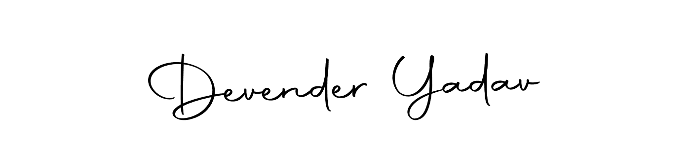 Create a beautiful signature design for name Devender Yadav. With this signature (Autography-DOLnW) fonts, you can make a handwritten signature for free. Devender Yadav signature style 10 images and pictures png