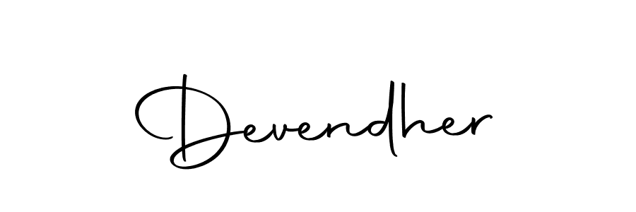 Create a beautiful signature design for name Devendher. With this signature (Autography-DOLnW) fonts, you can make a handwritten signature for free. Devendher signature style 10 images and pictures png