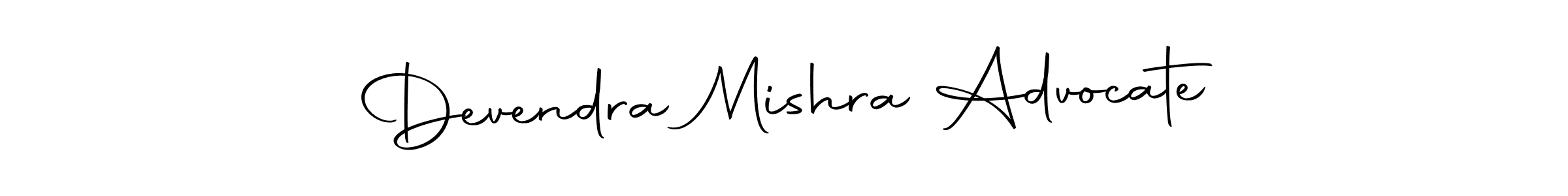 Create a beautiful signature design for name Devendra Mishra Advocate. With this signature (Autography-DOLnW) fonts, you can make a handwritten signature for free. Devendra Mishra Advocate signature style 10 images and pictures png