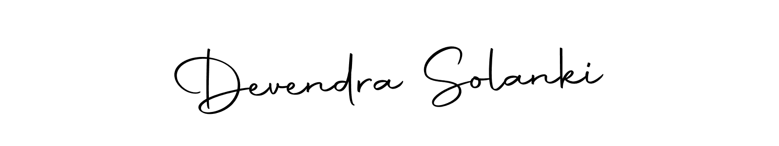 Create a beautiful signature design for name Devendra Solanki. With this signature (Autography-DOLnW) fonts, you can make a handwritten signature for free. Devendra Solanki signature style 10 images and pictures png