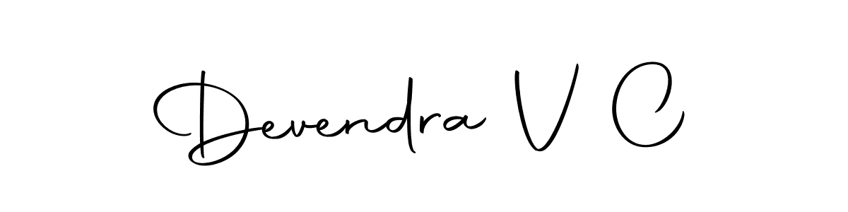 Use a signature maker to create a handwritten signature online. With this signature software, you can design (Autography-DOLnW) your own signature for name Devendra V C. Devendra V C signature style 10 images and pictures png