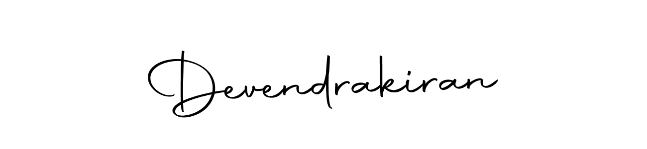 Create a beautiful signature design for name Devendrakiran. With this signature (Autography-DOLnW) fonts, you can make a handwritten signature for free. Devendrakiran signature style 10 images and pictures png