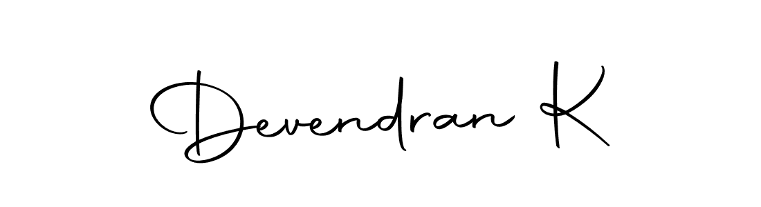 How to make Devendran K signature? Autography-DOLnW is a professional autograph style. Create handwritten signature for Devendran K name. Devendran K signature style 10 images and pictures png