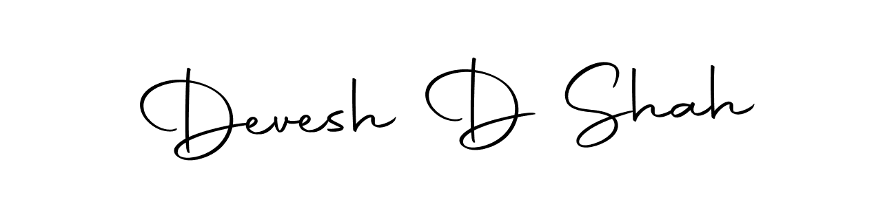 Make a beautiful signature design for name Devesh D Shah. With this signature (Autography-DOLnW) style, you can create a handwritten signature for free. Devesh D Shah signature style 10 images and pictures png