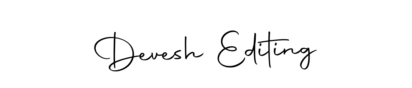 Make a beautiful signature design for name Devesh Editing. With this signature (Autography-DOLnW) style, you can create a handwritten signature for free. Devesh Editing signature style 10 images and pictures png