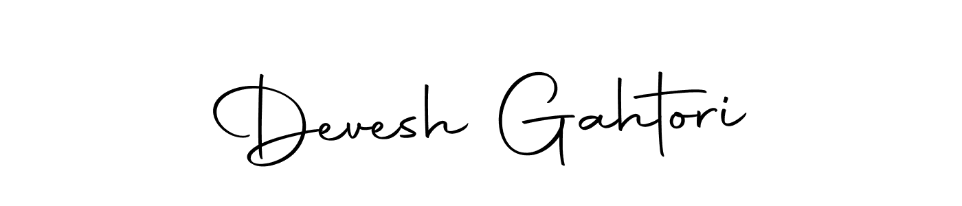 Create a beautiful signature design for name Devesh Gahtori. With this signature (Autography-DOLnW) fonts, you can make a handwritten signature for free. Devesh Gahtori signature style 10 images and pictures png