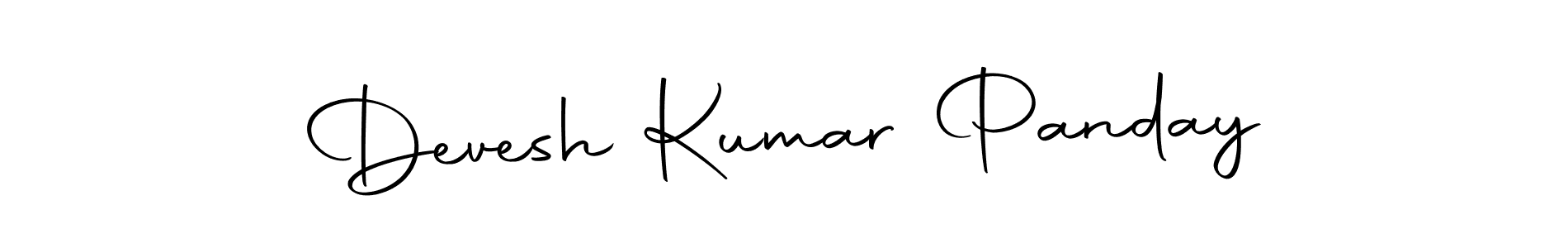 How to make Devesh Kumar Panday name signature. Use Autography-DOLnW style for creating short signs online. This is the latest handwritten sign. Devesh Kumar Panday signature style 10 images and pictures png