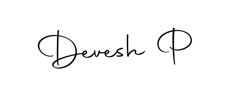 Make a beautiful signature design for name Devesh P. With this signature (Autography-DOLnW) style, you can create a handwritten signature for free. Devesh P signature style 10 images and pictures png