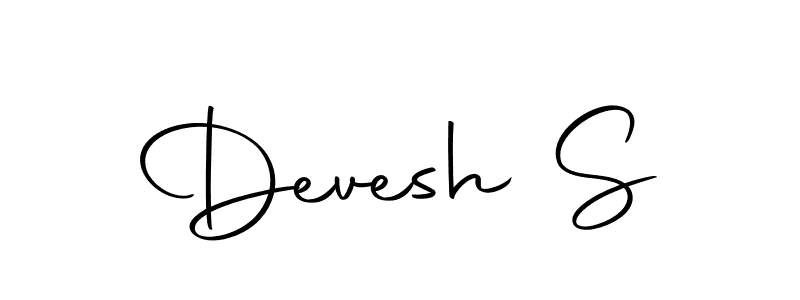 You should practise on your own different ways (Autography-DOLnW) to write your name (Devesh S) in signature. don't let someone else do it for you. Devesh S signature style 10 images and pictures png