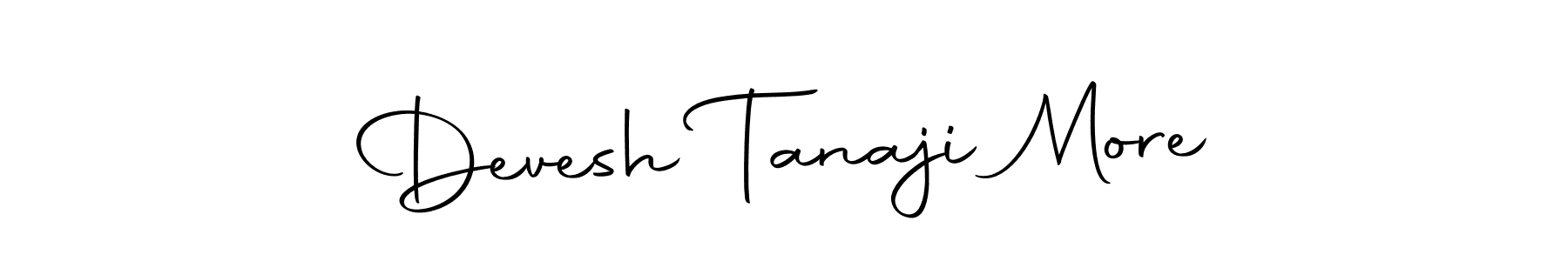 Use a signature maker to create a handwritten signature online. With this signature software, you can design (Autography-DOLnW) your own signature for name Devesh Tanaji More. Devesh Tanaji More signature style 10 images and pictures png