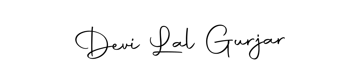 How to make Devi Lal Gurjar name signature. Use Autography-DOLnW style for creating short signs online. This is the latest handwritten sign. Devi Lal Gurjar signature style 10 images and pictures png