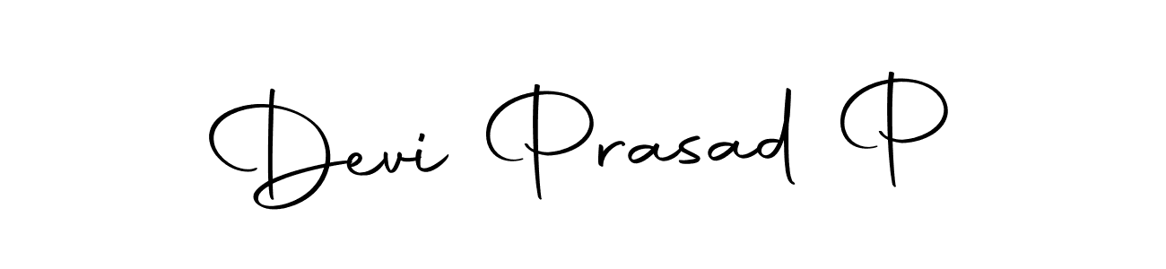Create a beautiful signature design for name Devi Prasad P. With this signature (Autography-DOLnW) fonts, you can make a handwritten signature for free. Devi Prasad P signature style 10 images and pictures png