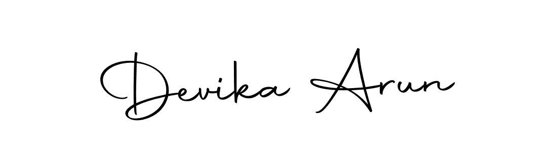 if you are searching for the best signature style for your name Devika Arun. so please give up your signature search. here we have designed multiple signature styles  using Autography-DOLnW. Devika Arun signature style 10 images and pictures png