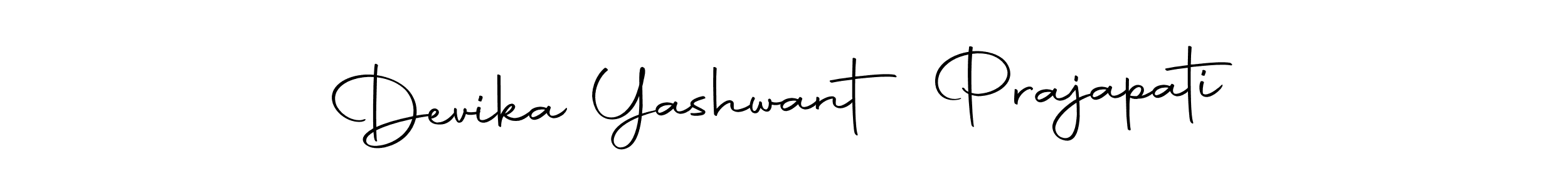 Design your own signature with our free online signature maker. With this signature software, you can create a handwritten (Autography-DOLnW) signature for name Devika Yashwant Prajapati. Devika Yashwant Prajapati signature style 10 images and pictures png