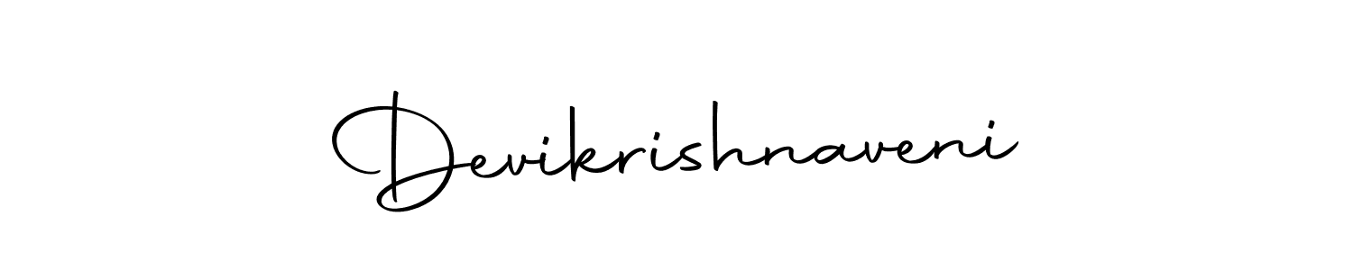 The best way (Autography-DOLnW) to make a short signature is to pick only two or three words in your name. The name Devikrishnaveni include a total of six letters. For converting this name. Devikrishnaveni signature style 10 images and pictures png