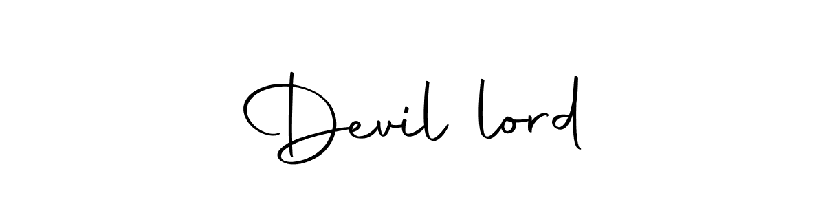 Create a beautiful signature design for name Devil lord. With this signature (Autography-DOLnW) fonts, you can make a handwritten signature for free. Devil lord signature style 10 images and pictures png