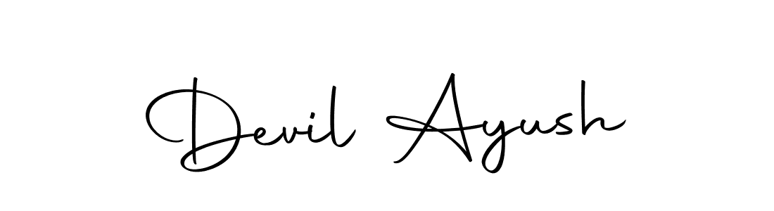 Similarly Autography-DOLnW is the best handwritten signature design. Signature creator online .You can use it as an online autograph creator for name Devil Ayush. Devil Ayush signature style 10 images and pictures png