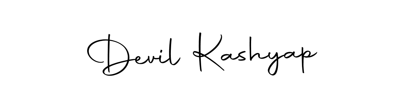 Create a beautiful signature design for name Devil Kashyap. With this signature (Autography-DOLnW) fonts, you can make a handwritten signature for free. Devil Kashyap signature style 10 images and pictures png