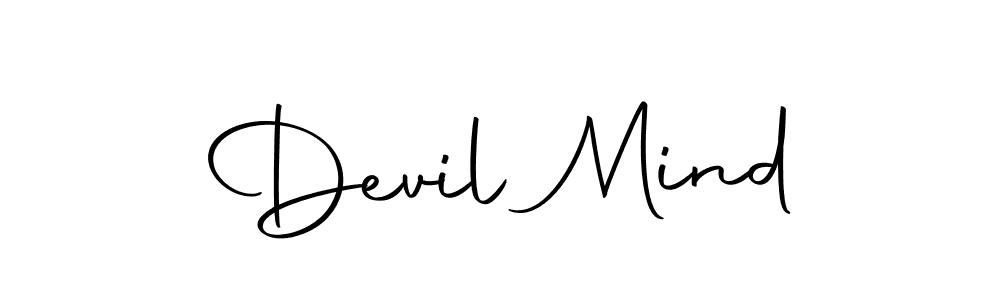 Use a signature maker to create a handwritten signature online. With this signature software, you can design (Autography-DOLnW) your own signature for name Devil Mind. Devil Mind signature style 10 images and pictures png