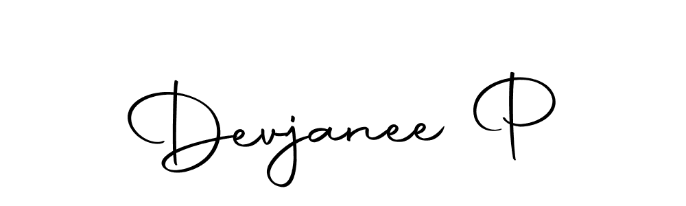 Design your own signature with our free online signature maker. With this signature software, you can create a handwritten (Autography-DOLnW) signature for name Devjanee P. Devjanee P signature style 10 images and pictures png