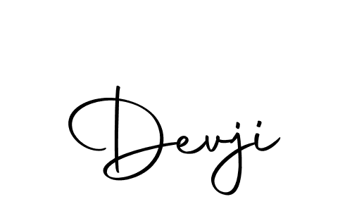 Design your own signature with our free online signature maker. With this signature software, you can create a handwritten (Autography-DOLnW) signature for name Devji. Devji signature style 10 images and pictures png