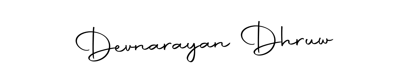 Use a signature maker to create a handwritten signature online. With this signature software, you can design (Autography-DOLnW) your own signature for name Devnarayan Dhruw. Devnarayan Dhruw signature style 10 images and pictures png