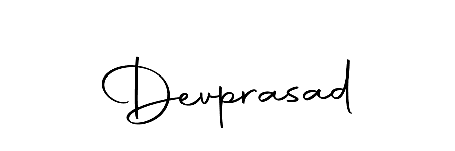 Design your own signature with our free online signature maker. With this signature software, you can create a handwritten (Autography-DOLnW) signature for name Devprasad. Devprasad signature style 10 images and pictures png