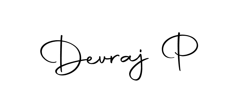 Create a beautiful signature design for name Devraj P. With this signature (Autography-DOLnW) fonts, you can make a handwritten signature for free. Devraj P signature style 10 images and pictures png