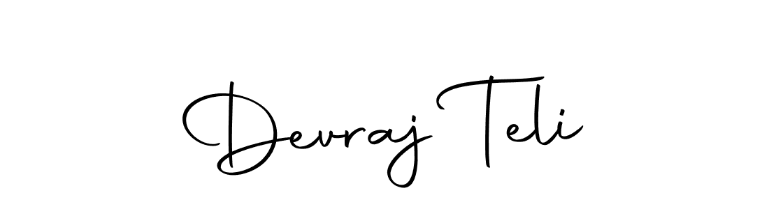 Make a beautiful signature design for name Devraj Teli. With this signature (Autography-DOLnW) style, you can create a handwritten signature for free. Devraj Teli signature style 10 images and pictures png