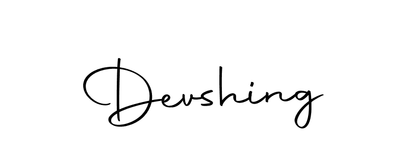 Design your own signature with our free online signature maker. With this signature software, you can create a handwritten (Autography-DOLnW) signature for name Devshing. Devshing signature style 10 images and pictures png