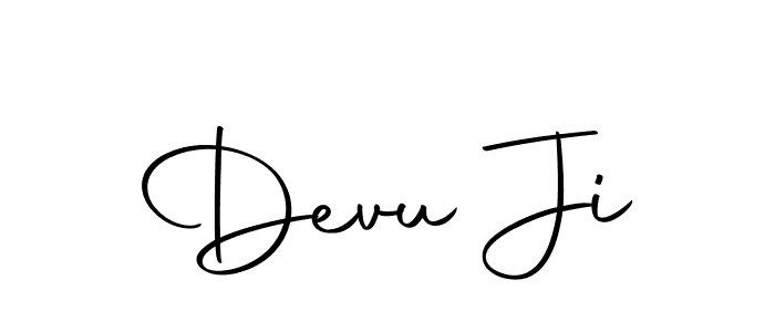 Create a beautiful signature design for name Devu Ji. With this signature (Autography-DOLnW) fonts, you can make a handwritten signature for free. Devu Ji signature style 10 images and pictures png