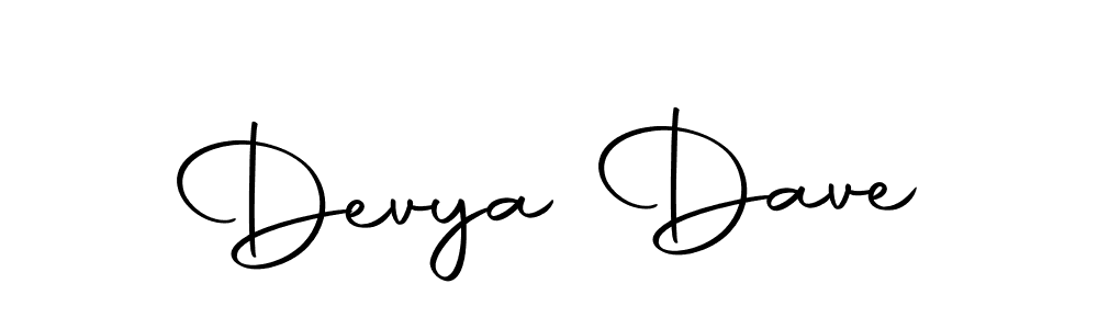 Use a signature maker to create a handwritten signature online. With this signature software, you can design (Autography-DOLnW) your own signature for name Devya Dave. Devya Dave signature style 10 images and pictures png