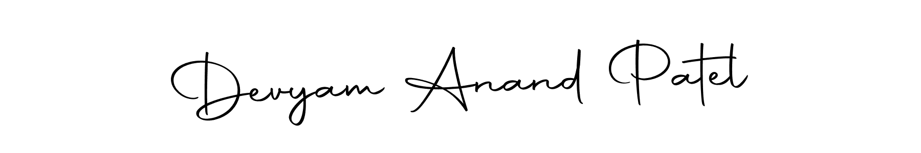 You should practise on your own different ways (Autography-DOLnW) to write your name (Devyam Anand Patel) in signature. don't let someone else do it for you. Devyam Anand Patel signature style 10 images and pictures png