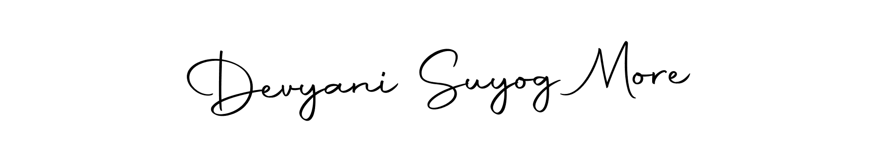 Make a short Devyani Suyog More signature style. Manage your documents anywhere anytime using Autography-DOLnW. Create and add eSignatures, submit forms, share and send files easily. Devyani Suyog More signature style 10 images and pictures png