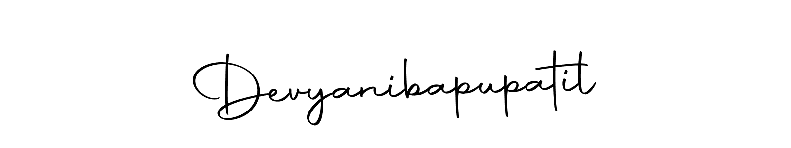 Create a beautiful signature design for name Devyanibapupatil. With this signature (Autography-DOLnW) fonts, you can make a handwritten signature for free. Devyanibapupatil signature style 10 images and pictures png