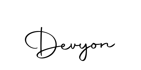 How to make Devyon name signature. Use Autography-DOLnW style for creating short signs online. This is the latest handwritten sign. Devyon signature style 10 images and pictures png