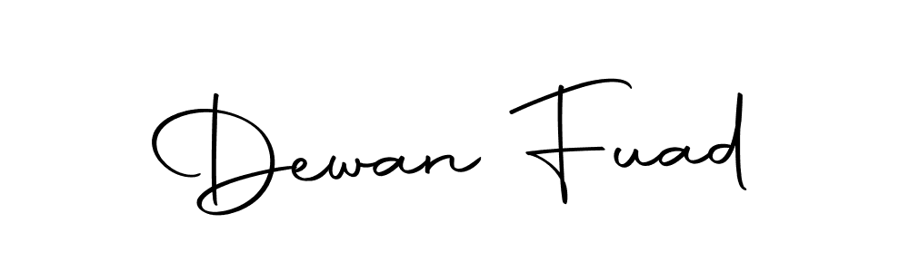 You should practise on your own different ways (Autography-DOLnW) to write your name (Dewan Fuad) in signature. don't let someone else do it for you. Dewan Fuad signature style 10 images and pictures png