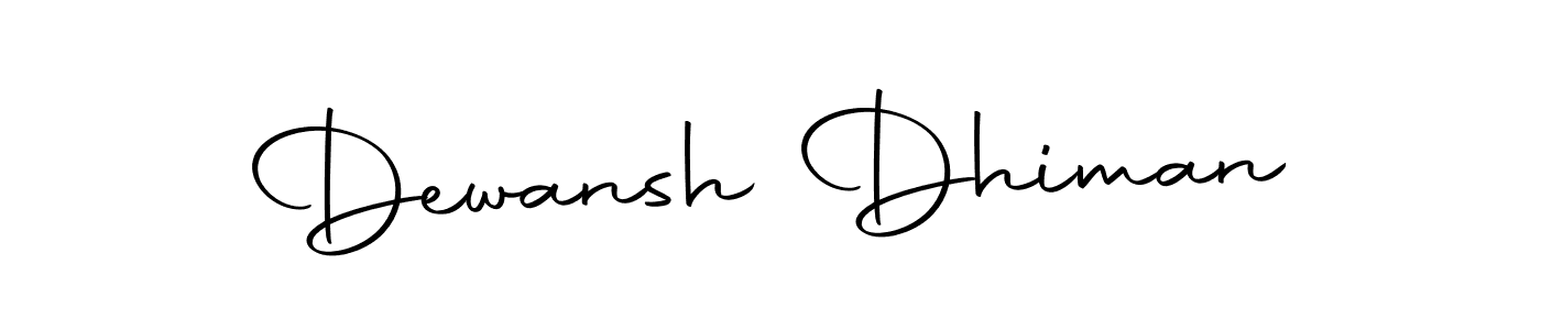 Similarly Autography-DOLnW is the best handwritten signature design. Signature creator online .You can use it as an online autograph creator for name Dewansh Dhiman. Dewansh Dhiman signature style 10 images and pictures png