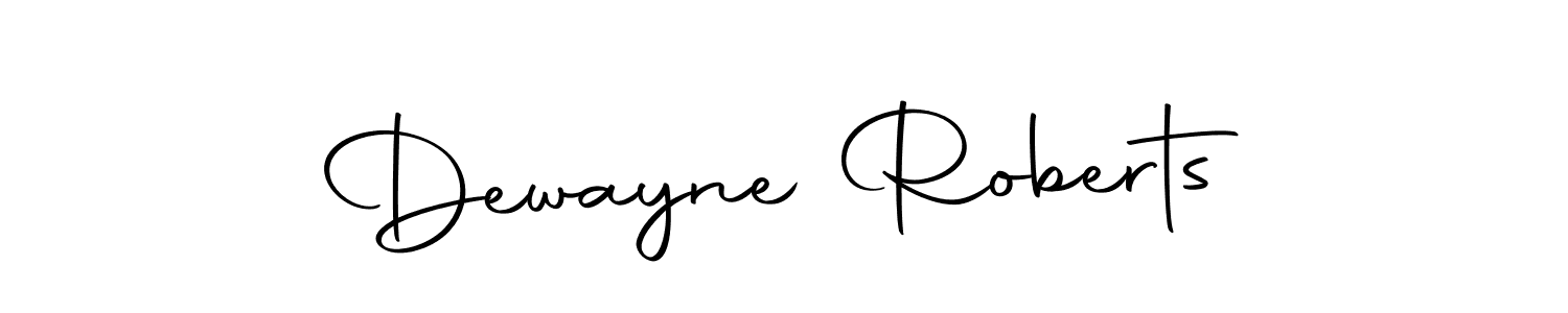 You should practise on your own different ways (Autography-DOLnW) to write your name (Dewayne Roberts) in signature. don't let someone else do it for you. Dewayne Roberts signature style 10 images and pictures png