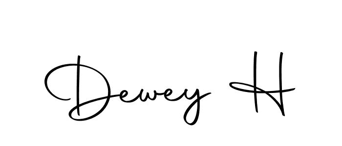 How to make Dewey H signature? Autography-DOLnW is a professional autograph style. Create handwritten signature for Dewey H name. Dewey H signature style 10 images and pictures png