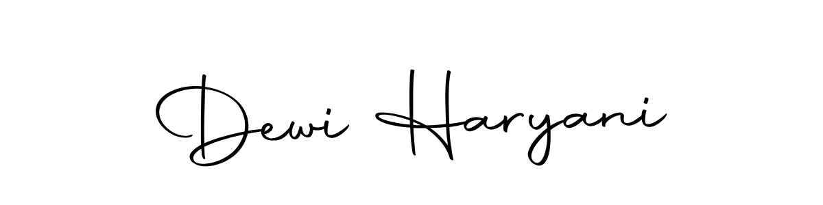 Use a signature maker to create a handwritten signature online. With this signature software, you can design (Autography-DOLnW) your own signature for name Dewi Haryani. Dewi Haryani signature style 10 images and pictures png