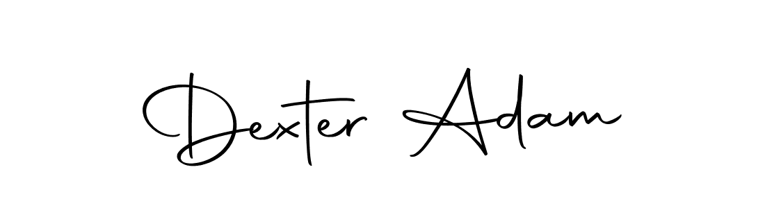 Create a beautiful signature design for name Dexter Adam. With this signature (Autography-DOLnW) fonts, you can make a handwritten signature for free. Dexter Adam signature style 10 images and pictures png