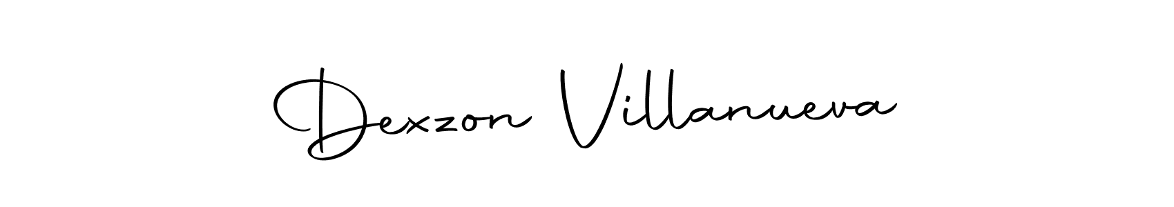 Make a beautiful signature design for name Dexzon Villanueva. Use this online signature maker to create a handwritten signature for free. Dexzon Villanueva signature style 10 images and pictures png