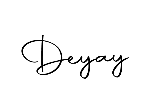 You should practise on your own different ways (Autography-DOLnW) to write your name (Deyay) in signature. don't let someone else do it for you. Deyay signature style 10 images and pictures png