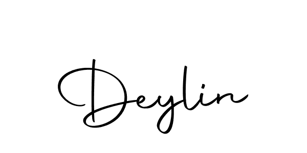 Design your own signature with our free online signature maker. With this signature software, you can create a handwritten (Autography-DOLnW) signature for name Deylin. Deylin signature style 10 images and pictures png