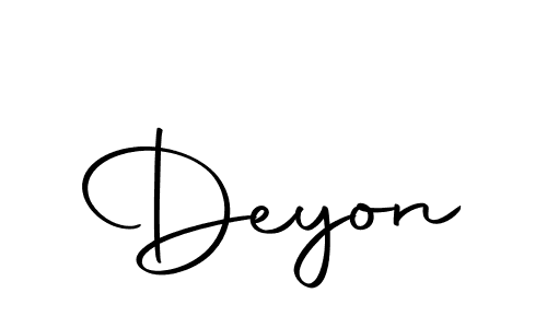 You should practise on your own different ways (Autography-DOLnW) to write your name (Deyon) in signature. don't let someone else do it for you. Deyon signature style 10 images and pictures png