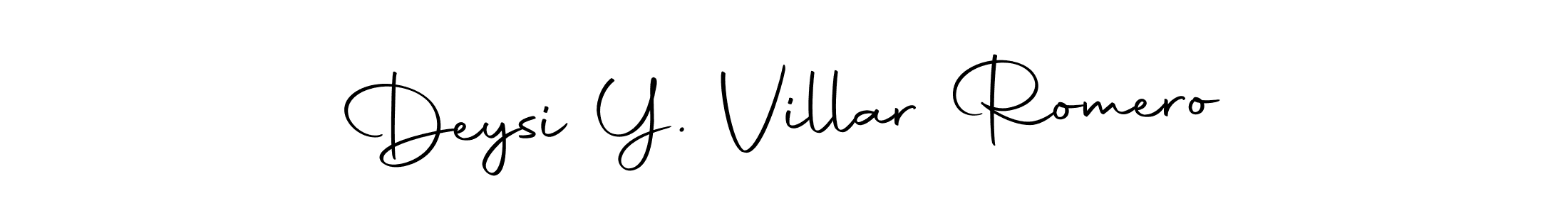 Also we have Deysi Y. Villar Romero name is the best signature style. Create professional handwritten signature collection using Autography-DOLnW autograph style. Deysi Y. Villar Romero signature style 10 images and pictures png