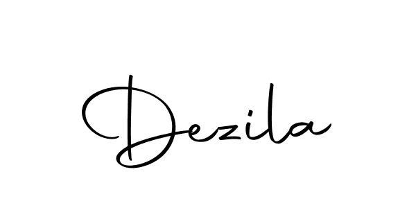 Use a signature maker to create a handwritten signature online. With this signature software, you can design (Autography-DOLnW) your own signature for name Dezila. Dezila signature style 10 images and pictures png