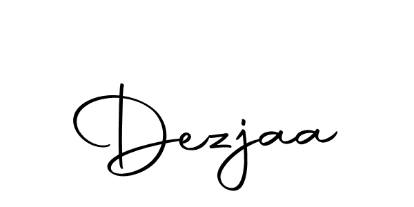 Use a signature maker to create a handwritten signature online. With this signature software, you can design (Autography-DOLnW) your own signature for name Dezjaa. Dezjaa signature style 10 images and pictures png