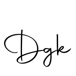 You should practise on your own different ways (Autography-DOLnW) to write your name (Dgk) in signature. don't let someone else do it for you. Dgk signature style 10 images and pictures png